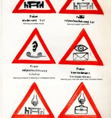 Warning – hand printed poster from periodical Vokno, issue #3